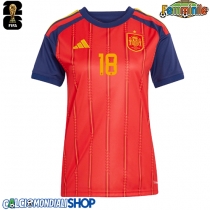Maglie da calcio Spagna Martin Zubimendi #18 Prima Maglia Femminile Mondiali 2026  Manica Corta